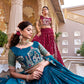 Embroidered Vichitra Silk Lehenga Choli Set
