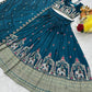 Embroidered Vichitra Silk Lehenga Choli Set