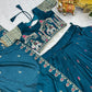 Embroidered Vichitra Silk Lehenga Choli Set