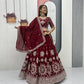Embroidered Vichitra Silk Lehenga Choli Set