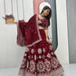 Embroidered Vichitra Silk Lehenga Choli Set