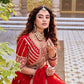 Embroidered Vichitra Silk Lehenga Choli Set for Wedding and Festive Wear