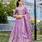 Embroidered Vichitra Silk Lehenga Choli Set for Wedding and Festive Wear
