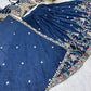 Embroidered Vichitra Silk Lehenga Choli Set for Wedding and Festive Wear