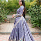 Embroidered Vichitra Silk Lehenga Choli Set for Wedding and Festive Wear