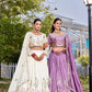 Embroidered Vichitra Silk Lehenga Choli Set for Wedding and Festive Wear