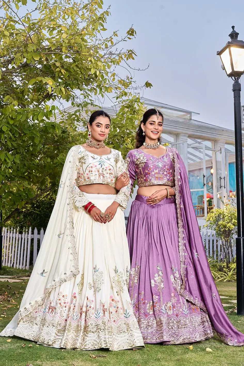Embroidered Vichitra Silk Lehenga Choli Set for Wedding and Festive Wear