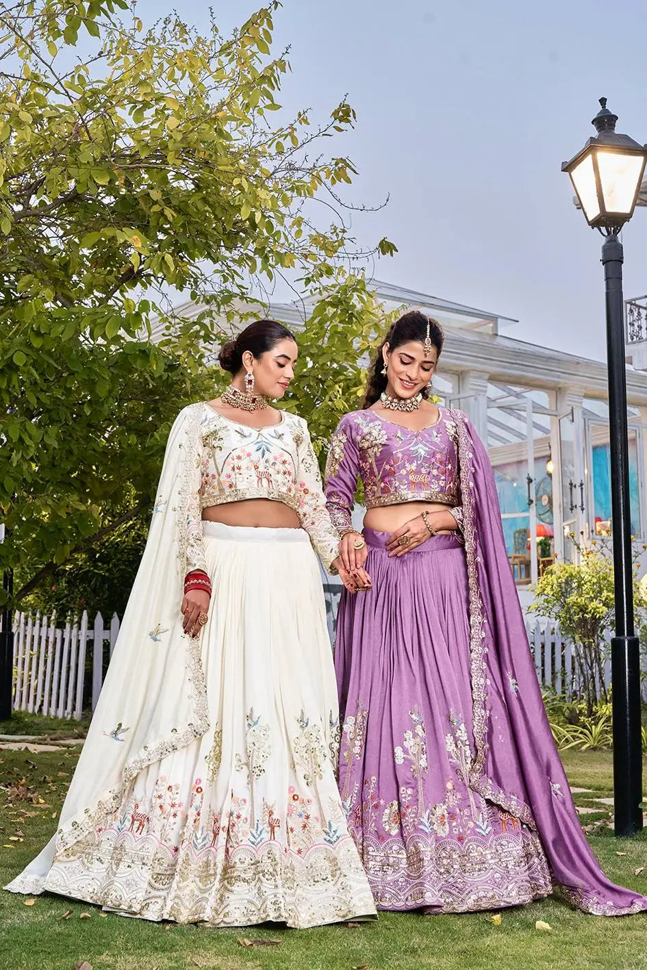 Embroidered Vichitra Silk Lehenga Choli Set for Wedding and Festive Wear