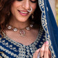 Embroidered Vichitra Silk Lehenga Choli Set for Wedding and Festive Wear