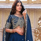 Embroidered Vichitra Silk Lehenga Choli Set for Wedding and Festive Wear