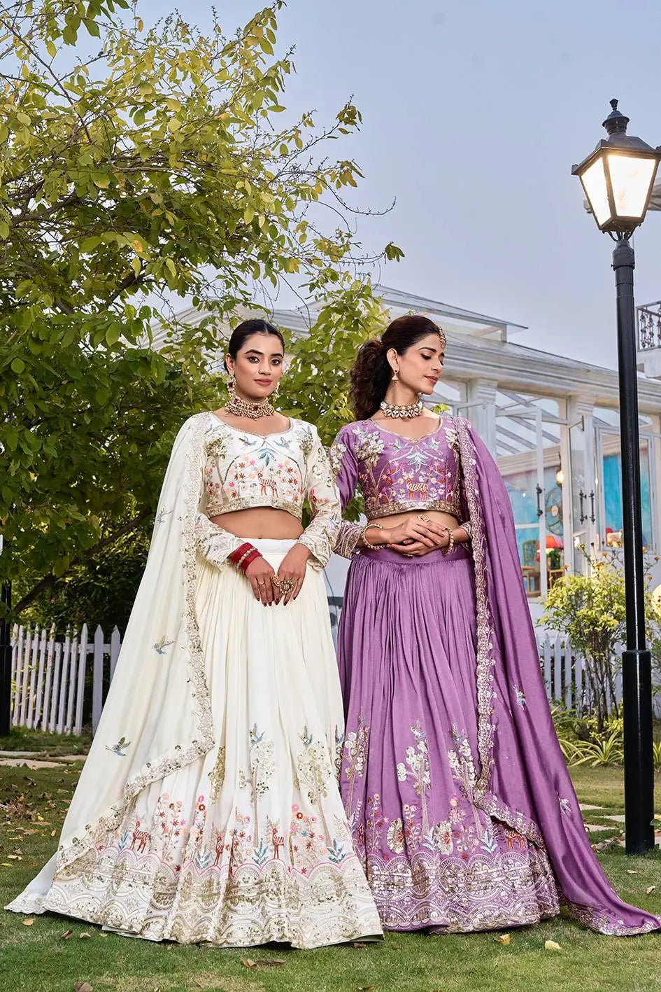 Embroidered Vichitra Silk Lehenga Choli Set for Wedding and Festive Wear