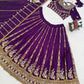 Embroidered Vichitra Silk Lehenga Choli Set with Dupatta