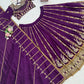 Embroidered Vichitra Silk Lehenga Choli Set with Dupatta