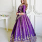 Embroidered Vichitra Silk Lehenga Choli Set with Dupatta