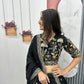 Embroidered Vichitra Silk Lehenga Choli Set with Dupatta