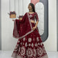 Embroidered Vichitra Silk Lehenga Choli Set