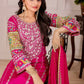 Embroidered Vichitra Silk Palazzo Suit with Organza Dupatta