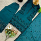 Embroidered Vichitra Silk Suit Set with Dupatta