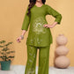 Embroidered Viscose Rayon Kurti Pant Set