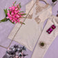 Embroidered Viscose Simer Kurta Set with Organza Dupatta