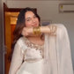 Embroidered Viscose Simer Kurta Set with Organza Dupatta