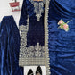 Embroidered Viscose Velvet Palazzo Suit Set