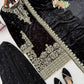 Embroidered Viscose Velvet Palazzo Suit Set