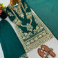 Emerald Gold Embroidered Kurta
