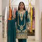 Emerald Gold Embroidered Kurta