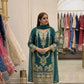 Emerald Gold Embroidered Kurta