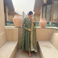 Emerald Grace Embroidered Anarkali Suit Set for Festive and Wedding Wear
