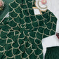 Emerald Green Embroidered Chanderi Gown Set with Open-Back Detail