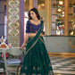 Emerald Rangoli Silk Embroidery Lehenga