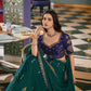 Emerald Rangoli Silk Embroidery Lehenga
