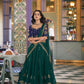 Emerald Rangoli Silk Embroidery Lehenga