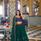 Emerald Rangoli Silk Embroidery Lehenga