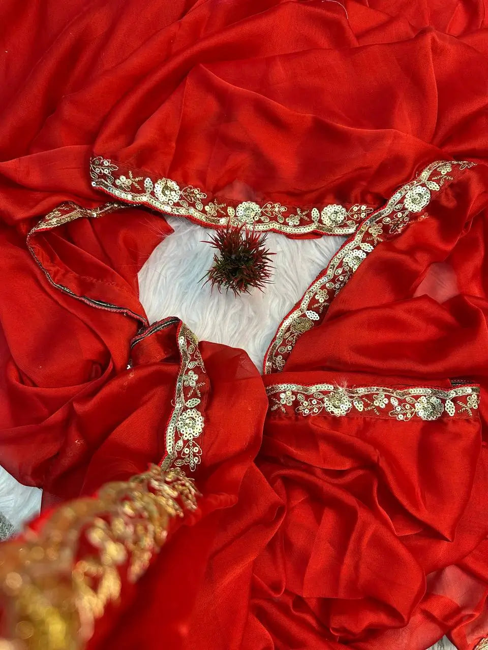 Fancy Rangoli Silk Embroidered Saree