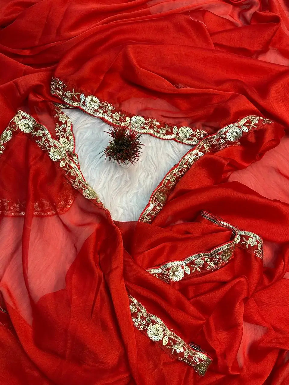 Fancy Rangoli Silk Embroidered Saree