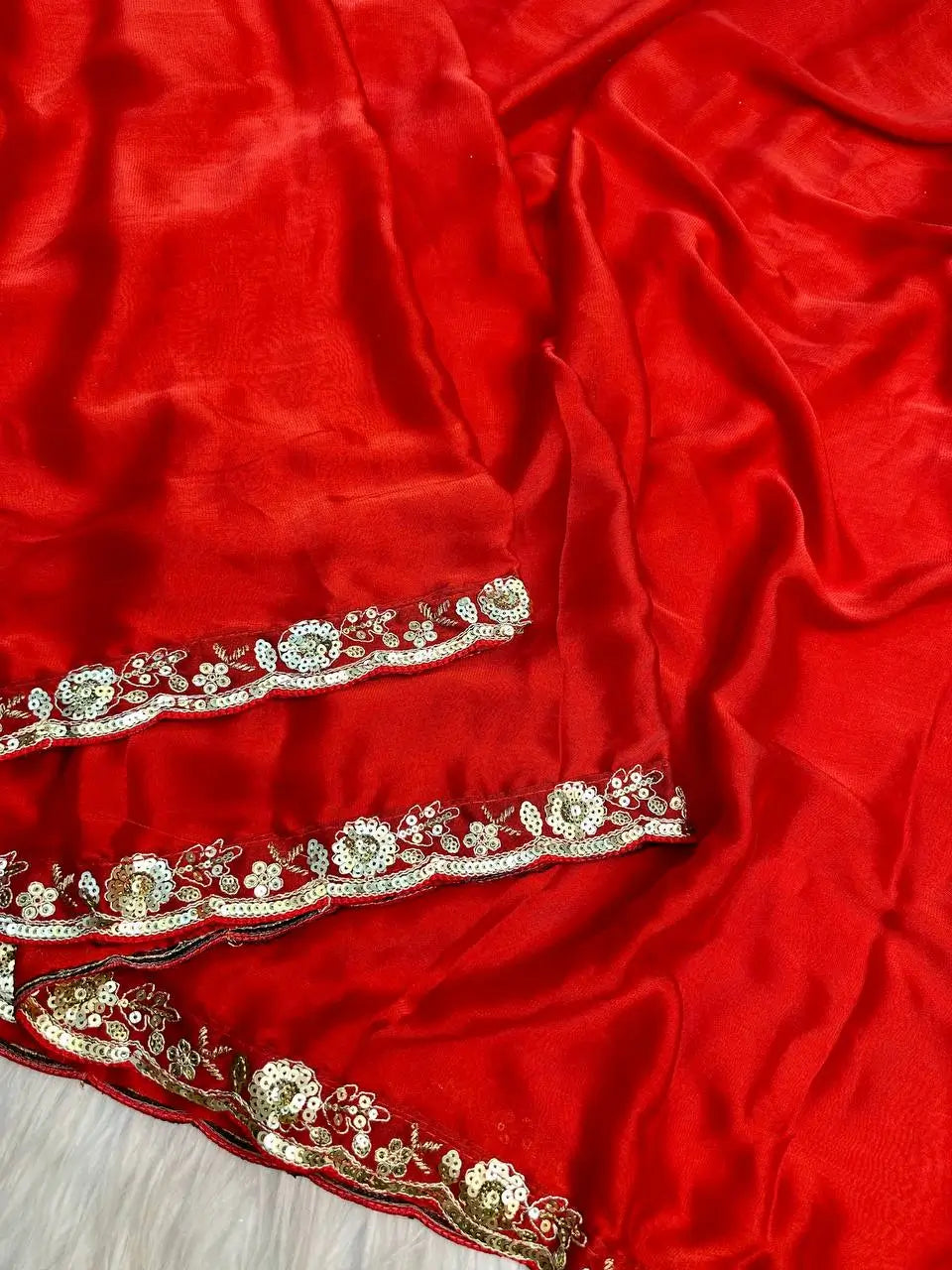 Fancy Rangoli Silk Embroidered Saree