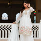 Fandi Silk Pearl Bead Work Palazzo Sharara Set