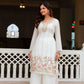 Fandi Silk Pearl Bead Work Palazzo Sharara Set