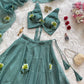 Fandy Crush Handpaint Lehenga Set with Designer Blouse and Cascade Dupatta