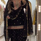 Fandy Crushi Silk Farshi Salwar Suit With Handwork Dupatta