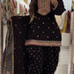 Fandy Crushi Silk Farshi Salwar Suit With Handwork Dupatta