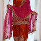 Fandy Crushi Silk Farshi Salwar Suit With Handwork Dupatta
