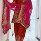 Fandy Crushi Silk Farshi Salwar Suit With Handwork Dupatta