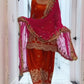 Fandy Crushi Silk Farshi Salwar Suit With Handwork Dupatta