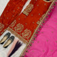 Fandy Crushi Silk Farshi Salwar Suit With Handwork Dupatta