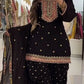 Fandy Crushi Silk Farshi Salwar Suit With Handwork Dupatta