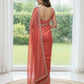 Fandy Satin Zari Weaving Saree with Siroski Border